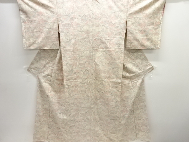 JAPANESE KIMONO / ANTIQUE KIMONO / SILK / TSUMUGI / WOVEN TREE